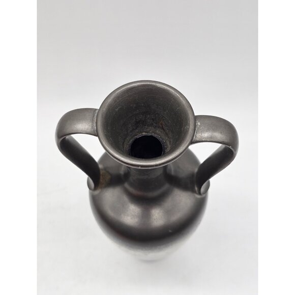 Royal Holland Pewter 8" Urn Vase Vintage MCM KMD Daalderop Made In Holland Boho - Picture 4 of 10